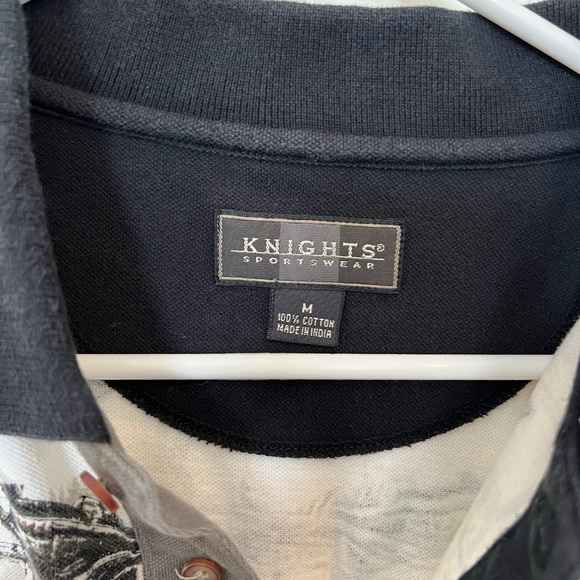 WWII Vintage Airplane Print Polo Shirt - Picture 4 of 4